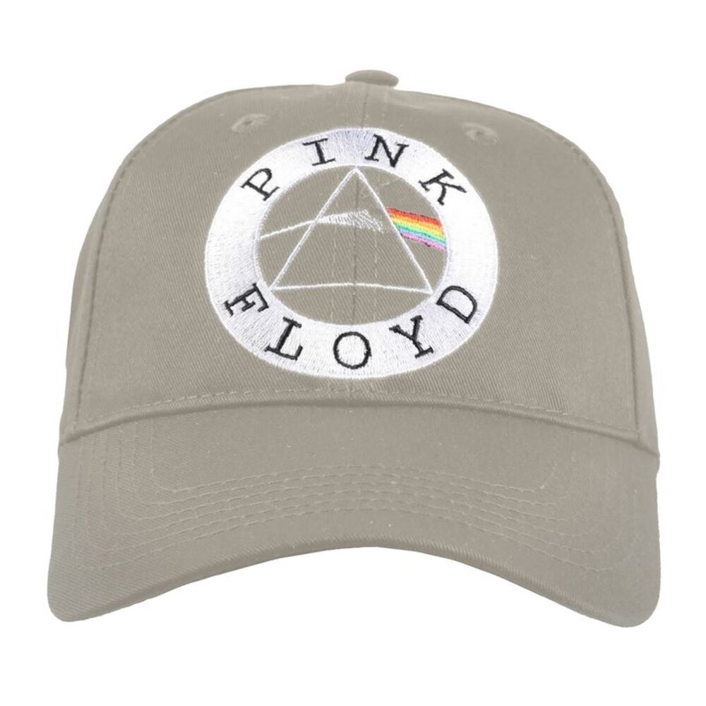 Pink Floyd Unisex Adult Circle Logo Baseball Cap / Sand/White